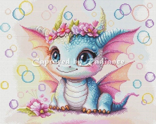 Bubbles the Dragon by Whimsical Wonders