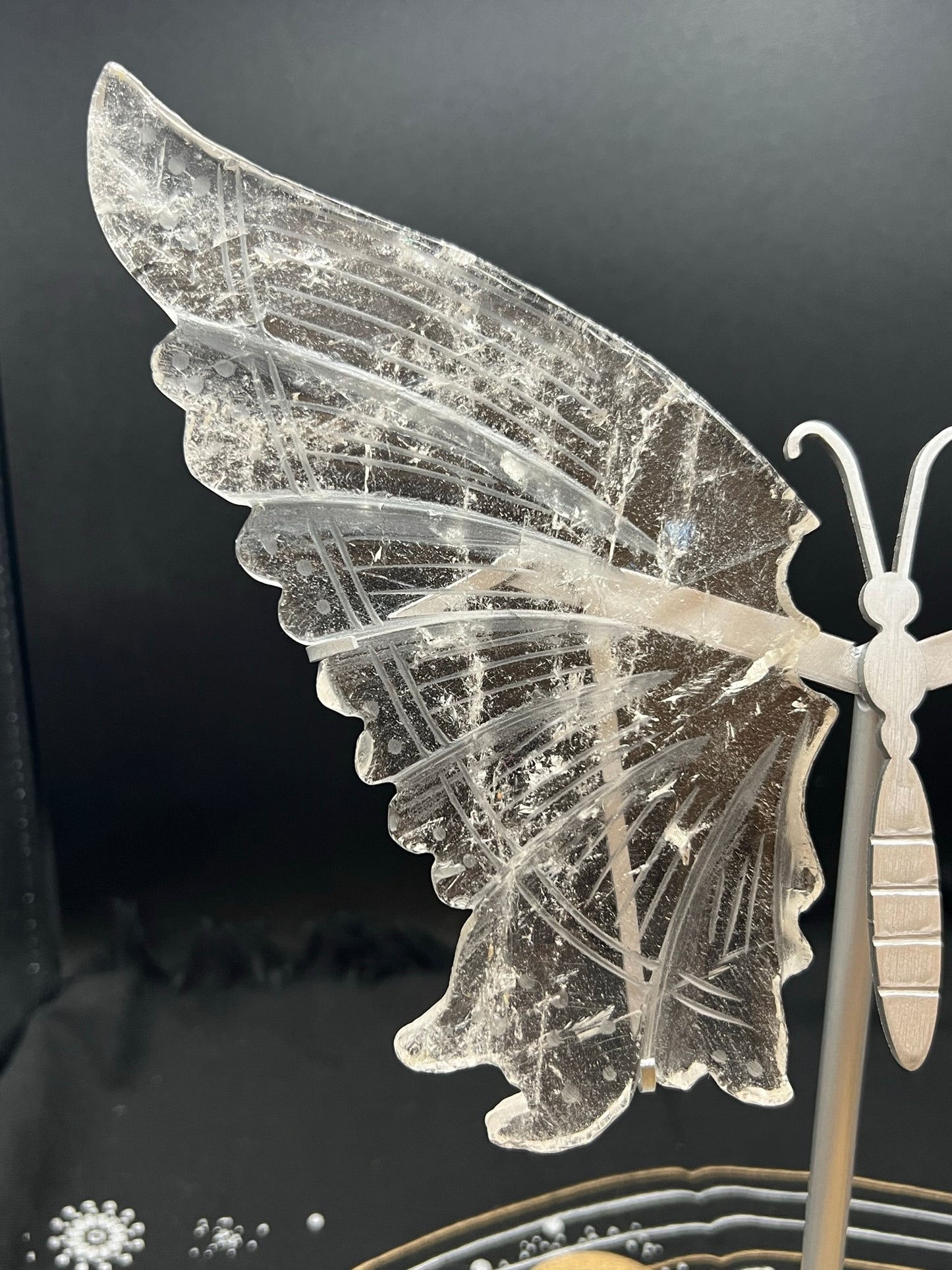 Clear Quartz Butterfly Wing T23