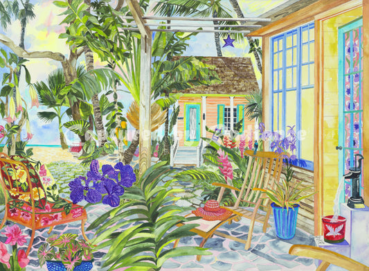 Cottage Under the Trellis by Eileen Seitz
