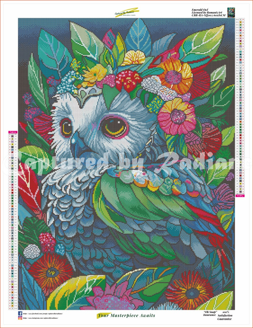 Emerald Owl by RomantzArt