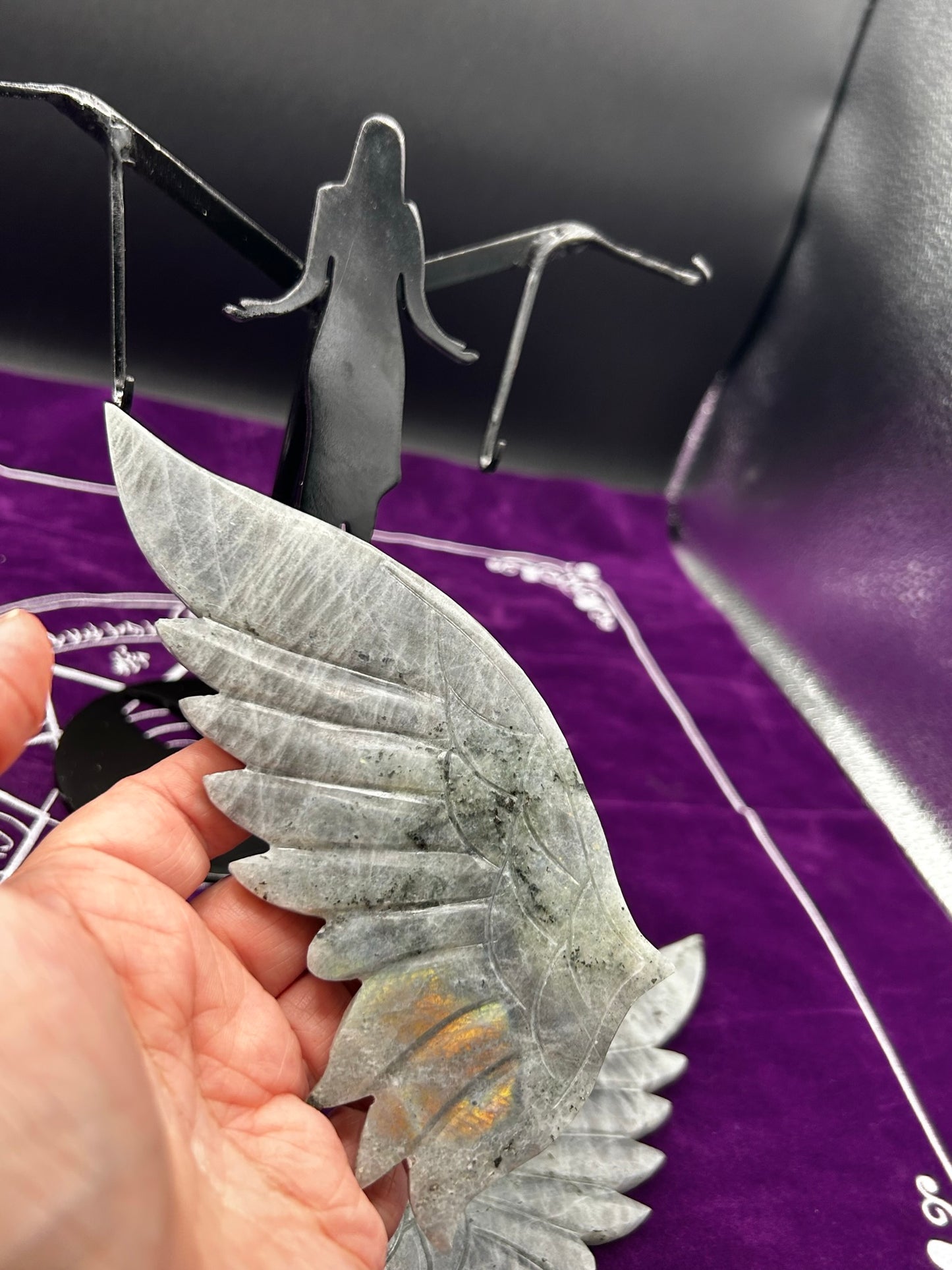 Labradorite Angel Wings