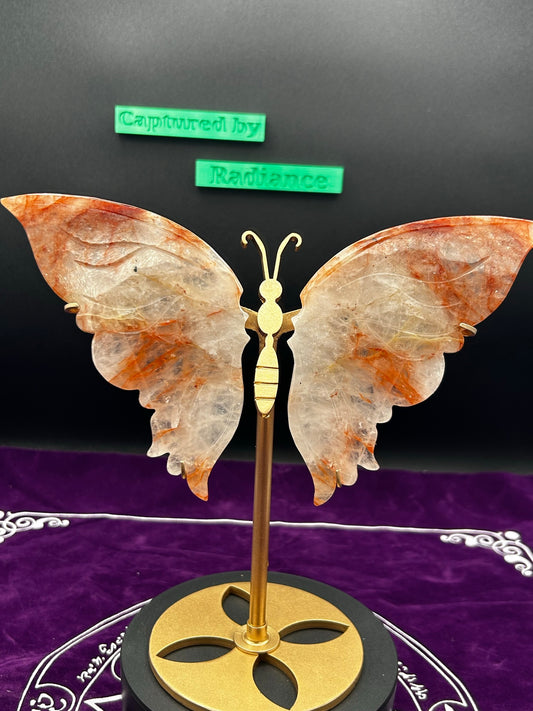 Fire Quartz Butterfly Wings