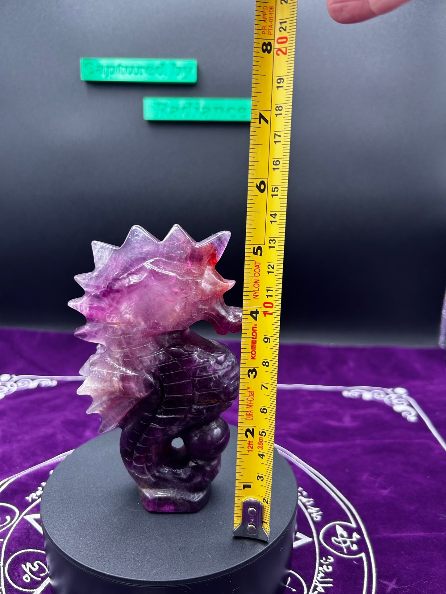 Rainbow Fluorite Seahorse