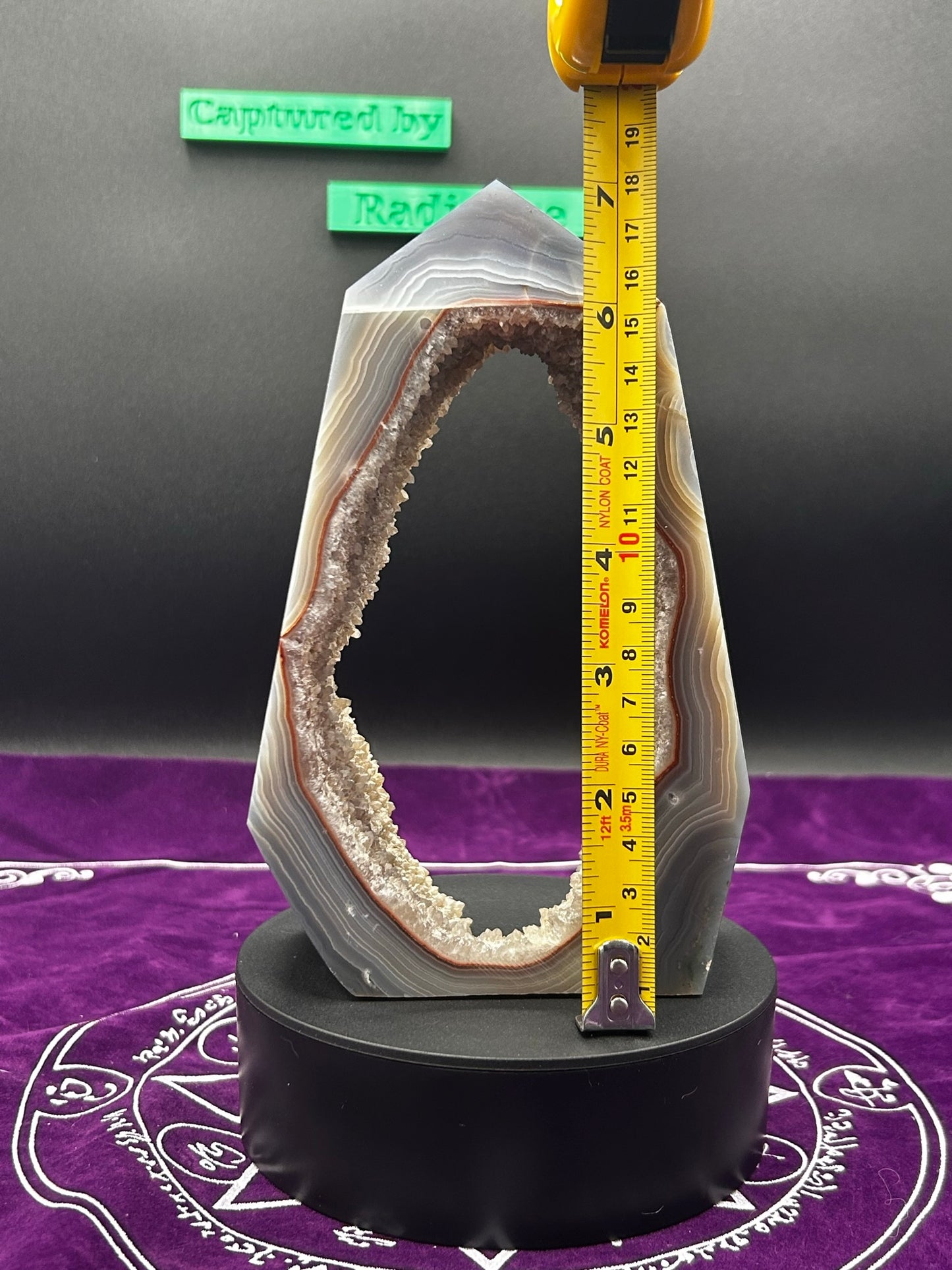 Botswana Agate Tower w/huge druzy