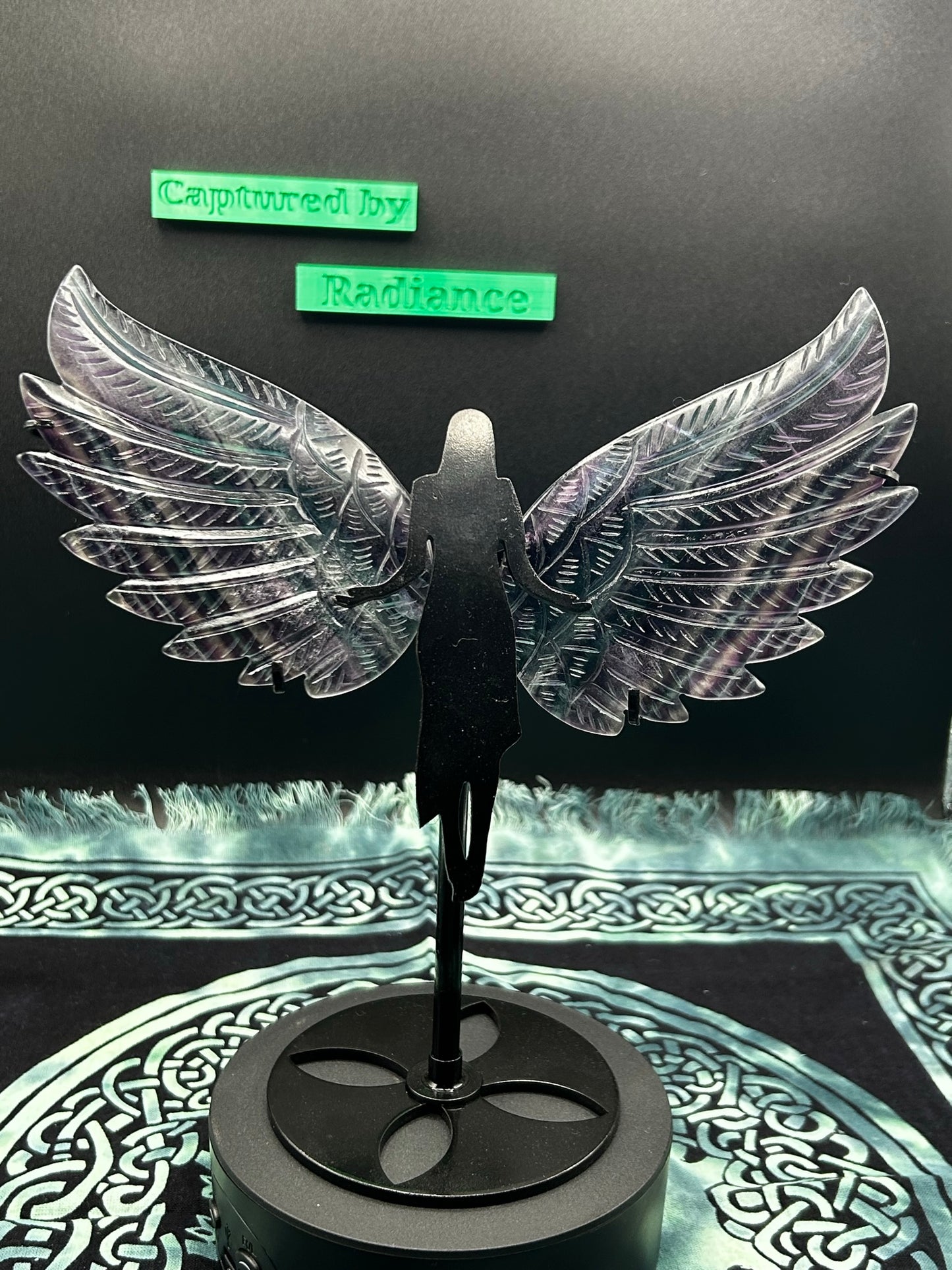 Rainbow Fluorite Angel Wings