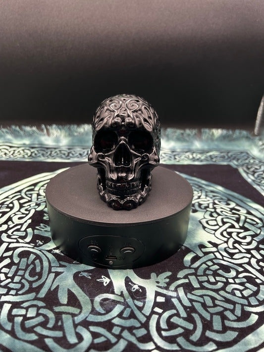 Black Obsidian Carved Skull