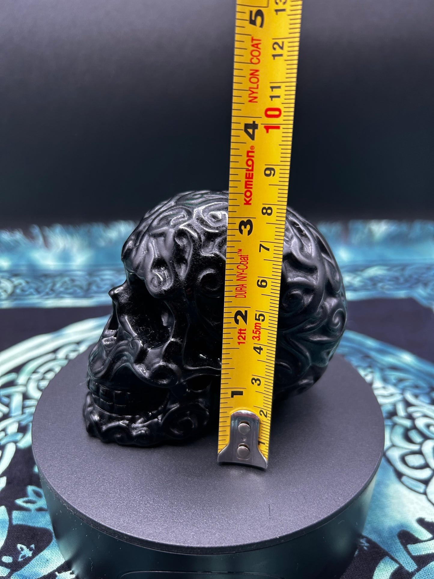 Black Obsidian Carved Skull