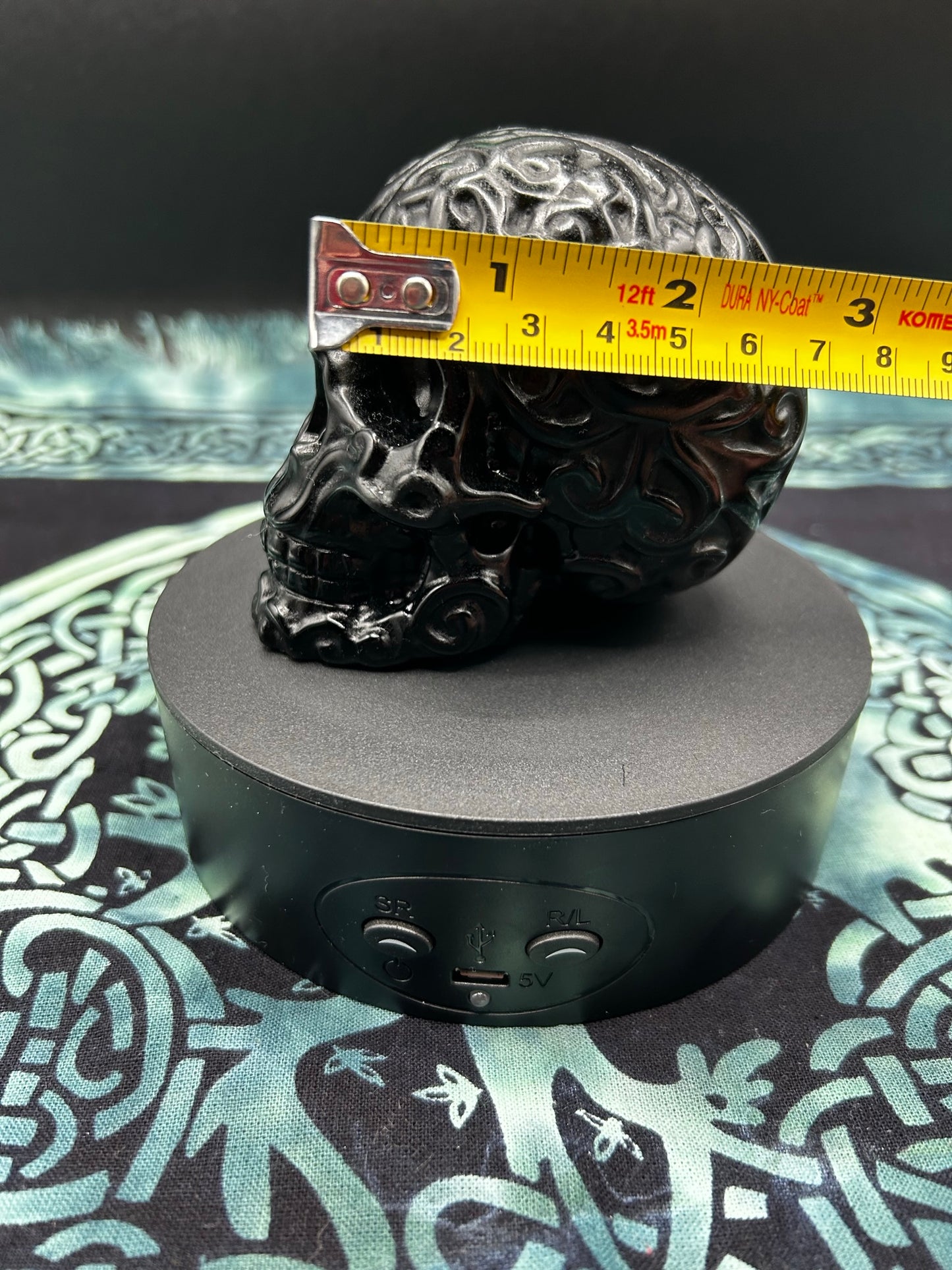 Black Obsidian Carved Skull