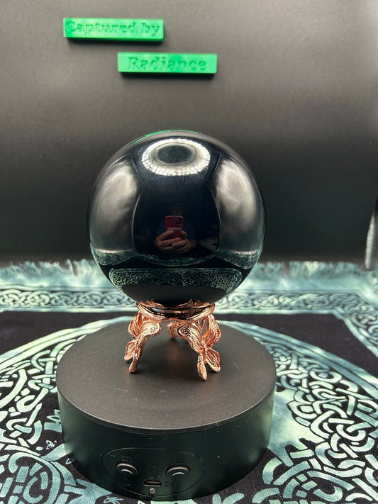 Black Obsidian Sphere