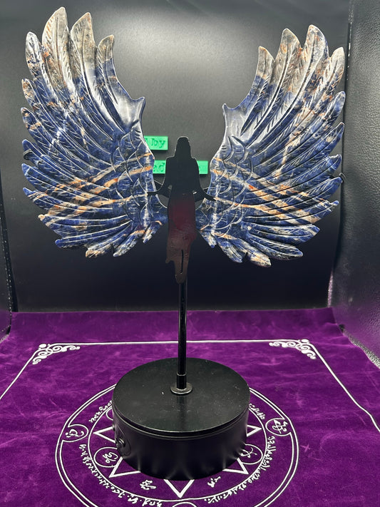 Sodalite Angel Wings Extra Large