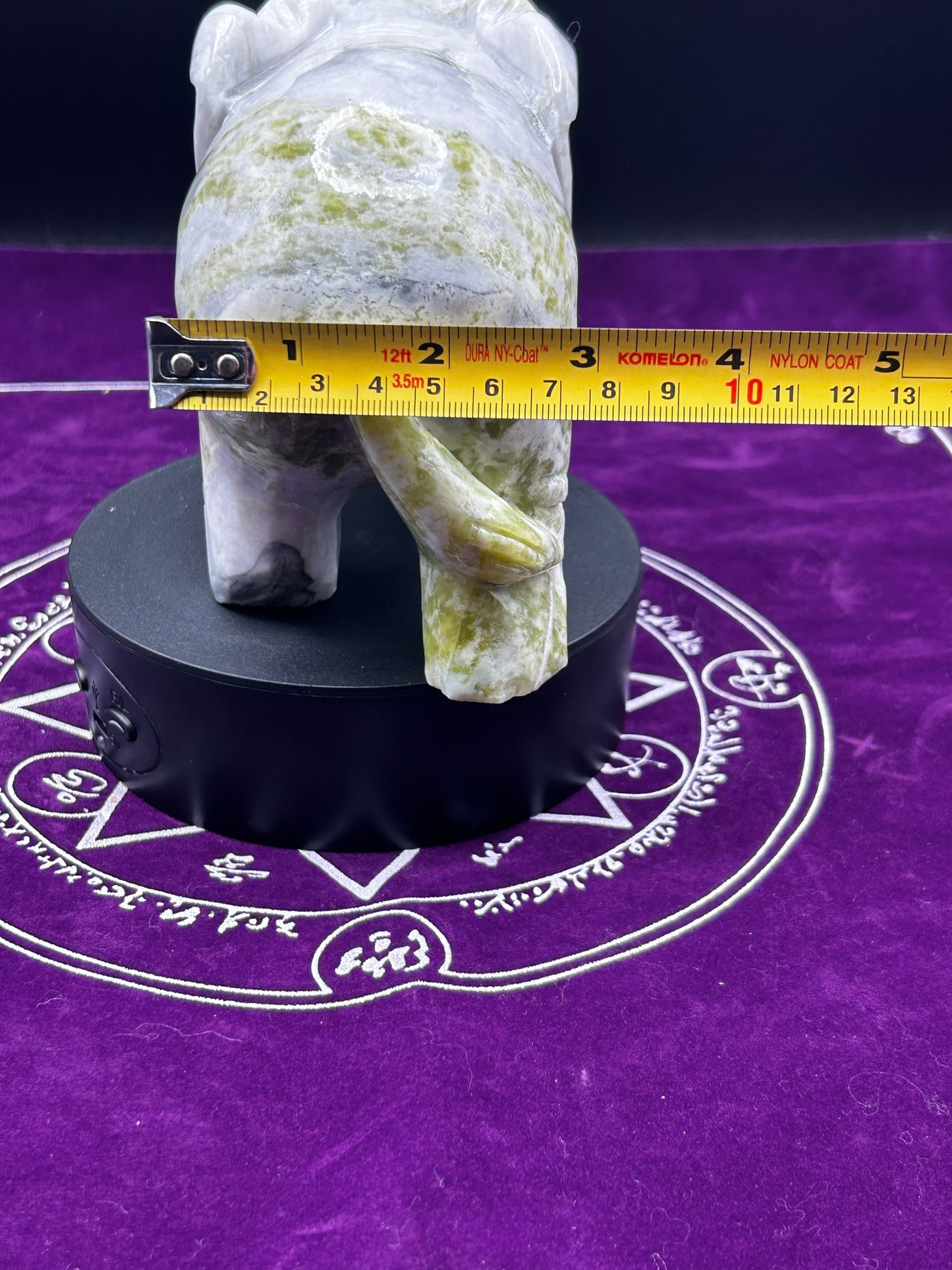 Large Green Jade Elephant