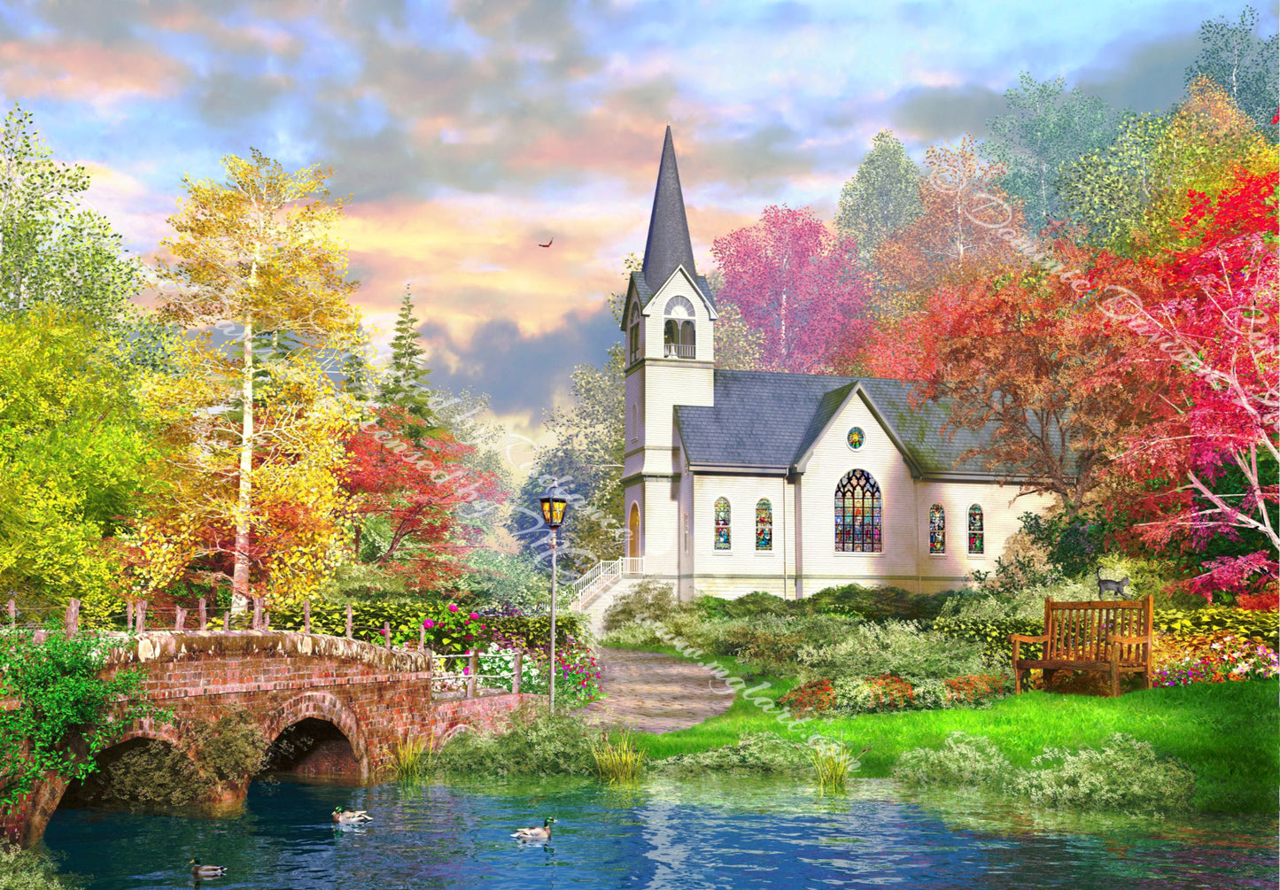 Autumnal Church by Dominic Davison