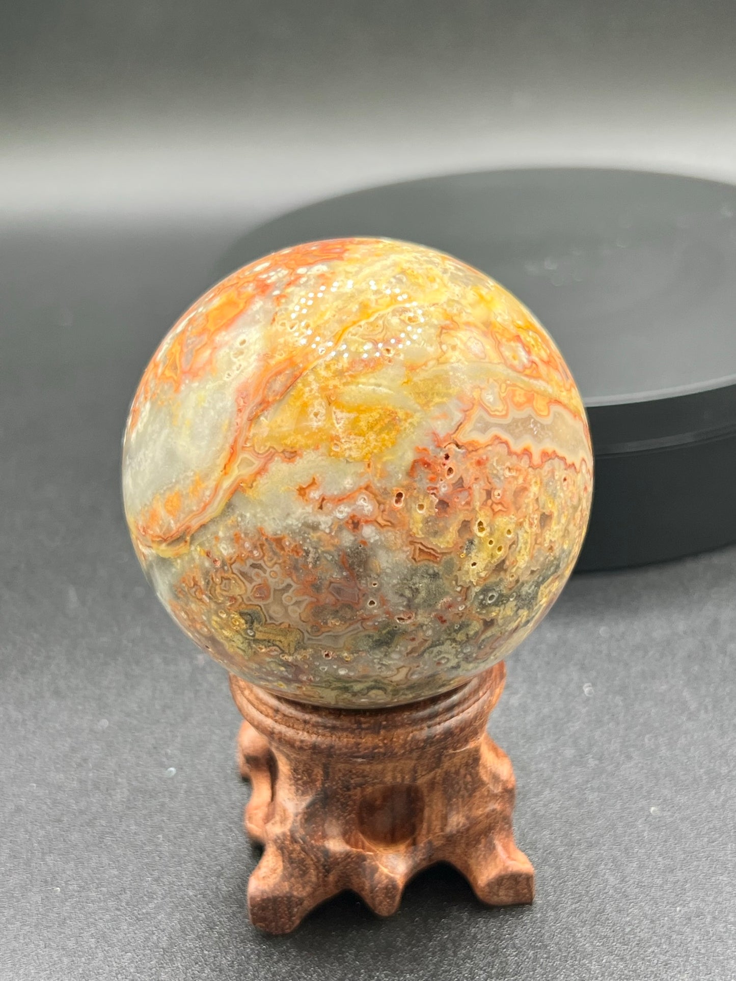 Bumblebee Jasper with Druzy