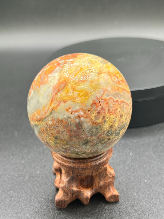 Bumblebee Jasper with Druzy