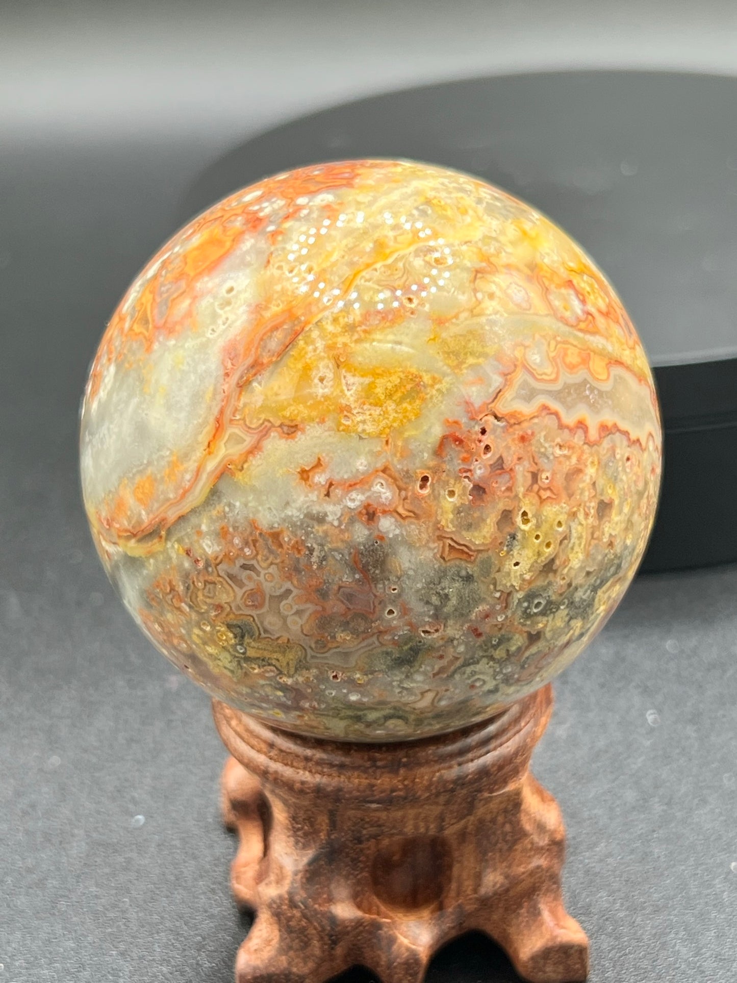 Bumblebee Jasper with Druzy