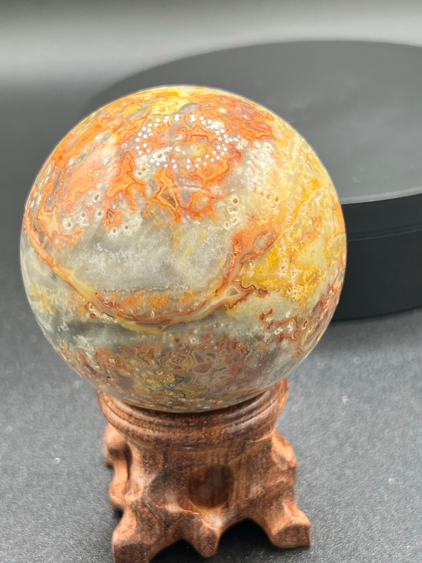 Bumblebee Jasper with Druzy