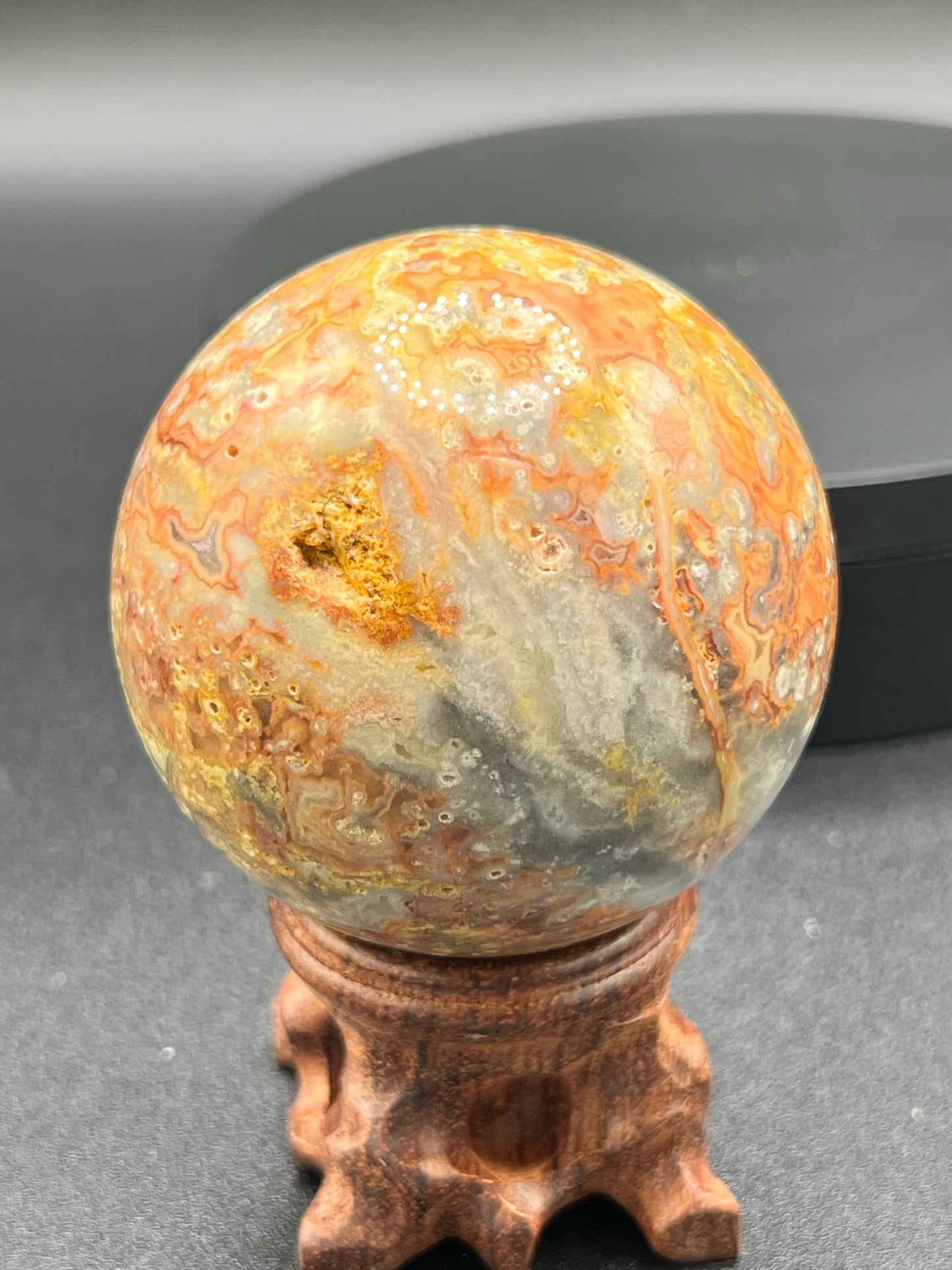 Bumblebee Jasper with Druzy