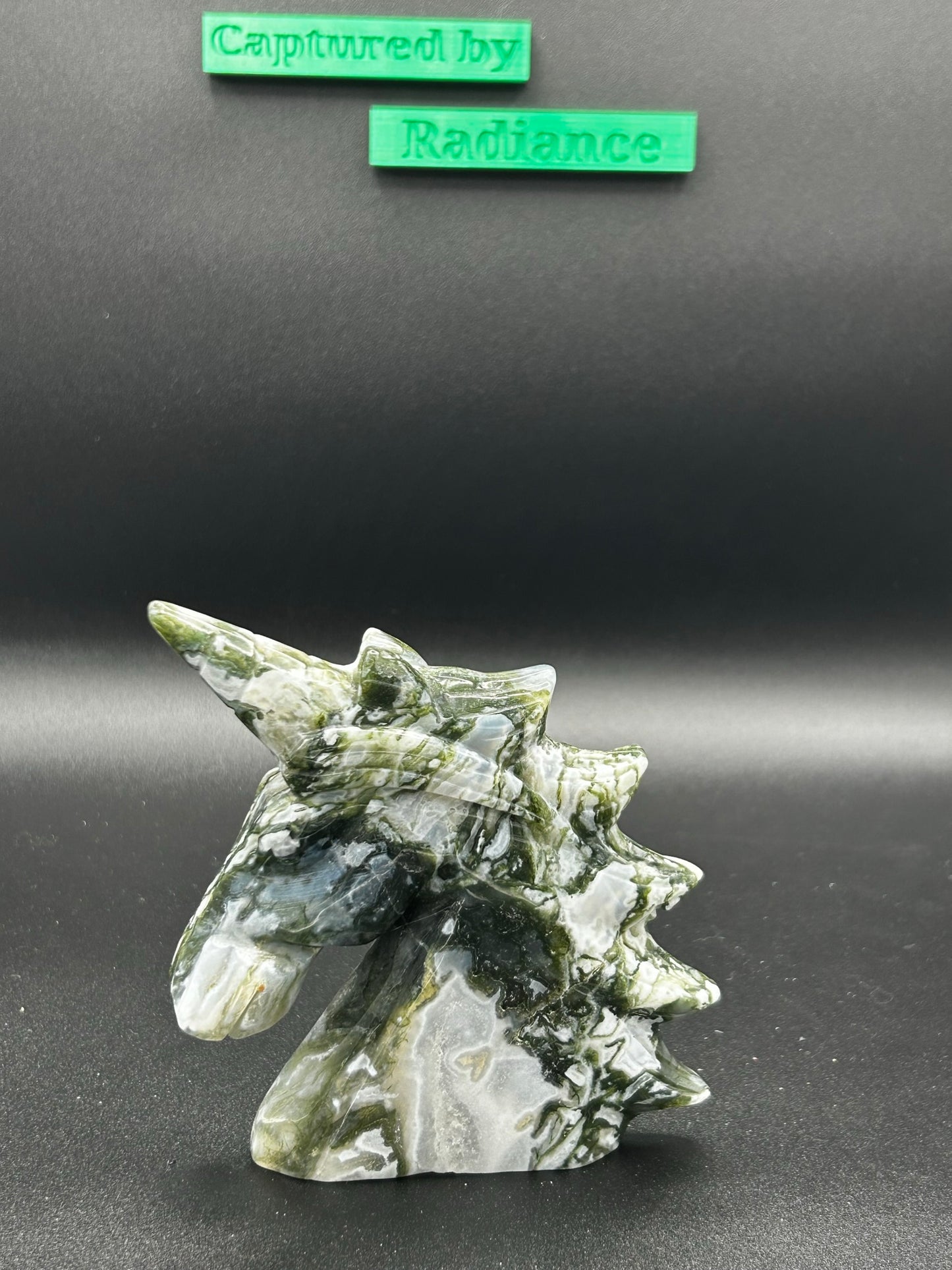 Moss Agate Unicorn