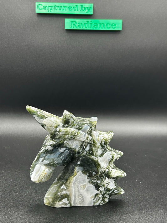 Moss Agate Unicorn