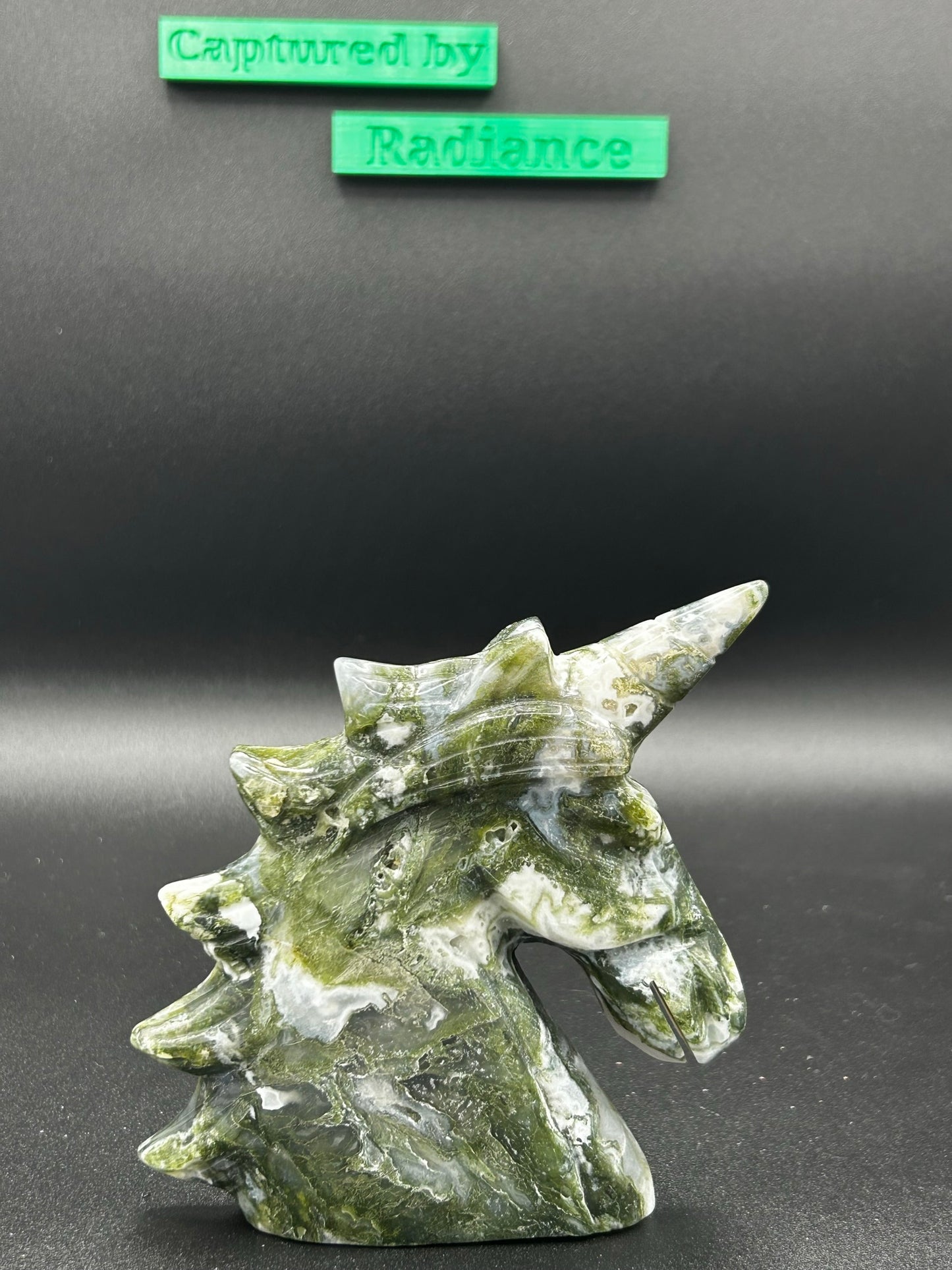 Moss Agate Unicorn