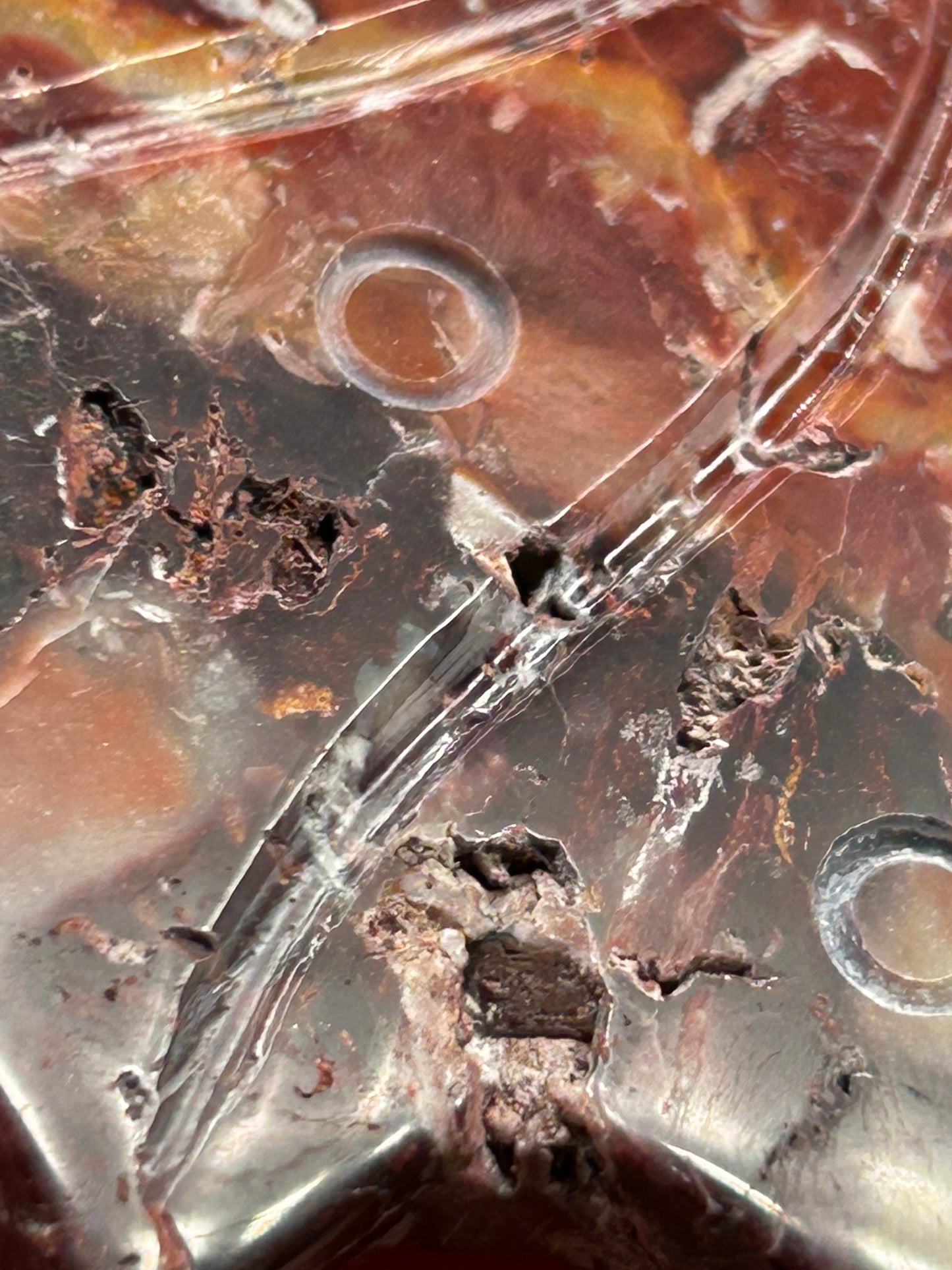 Red Jasper Wings with Druzy w/stand