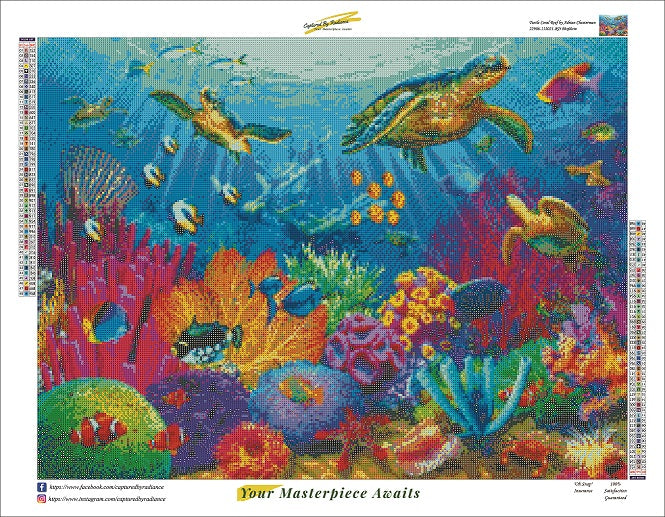 Turtle Coral Reef by Adrian Chesterman