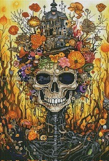 Skull Garden by Rose Proffitt Creations