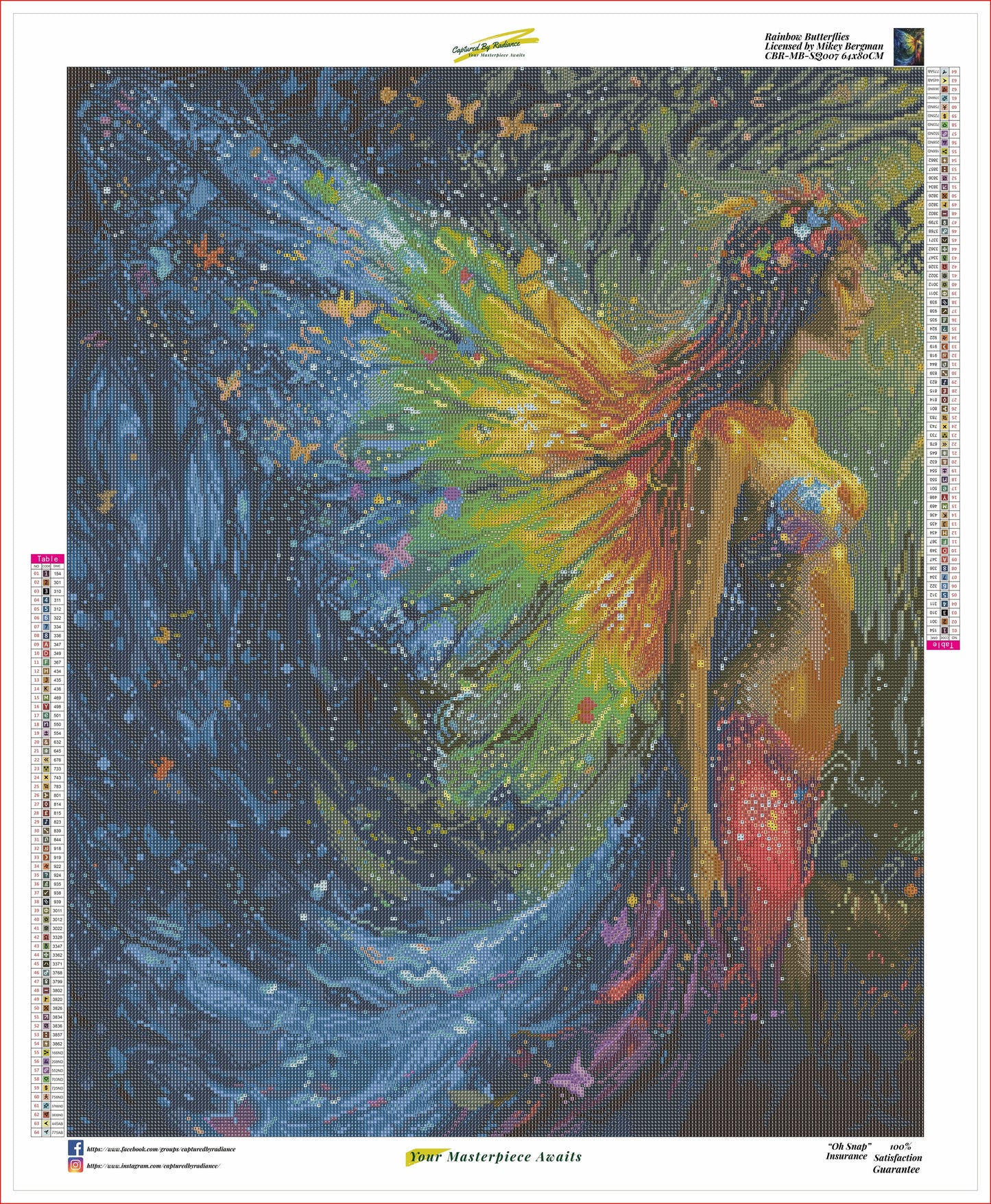 Rainbow Butterflies by Mikey Bergman