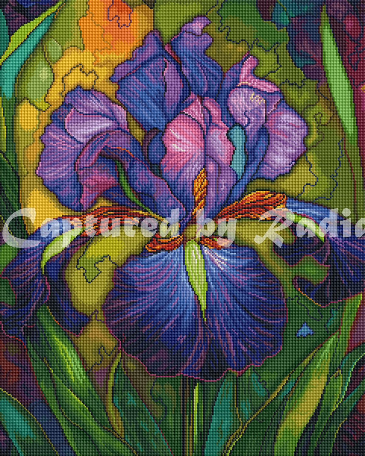 Nettie’s Garden ~ Purple Iris by RomantzArt