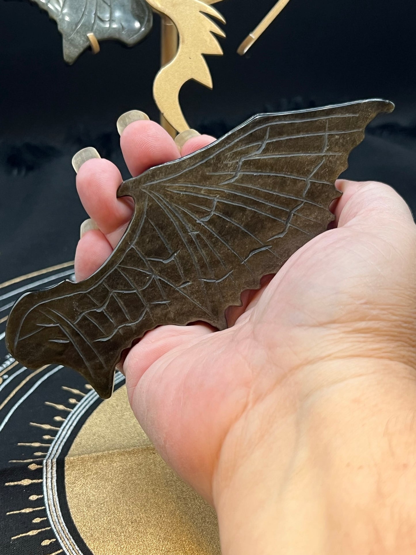 Golden Obsidian Dragon Wings A7