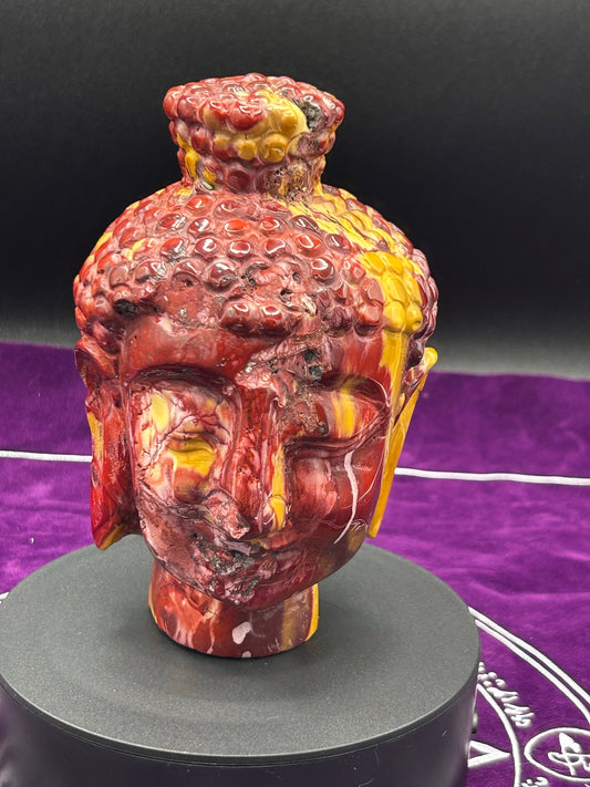 Mookaite Buddha Head