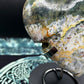 Large Ocean Jasper Heart w/Druzy