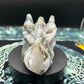 Moss Agate Dragon Head w/ Druzy