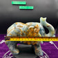 Large Blue Onyx Elephant