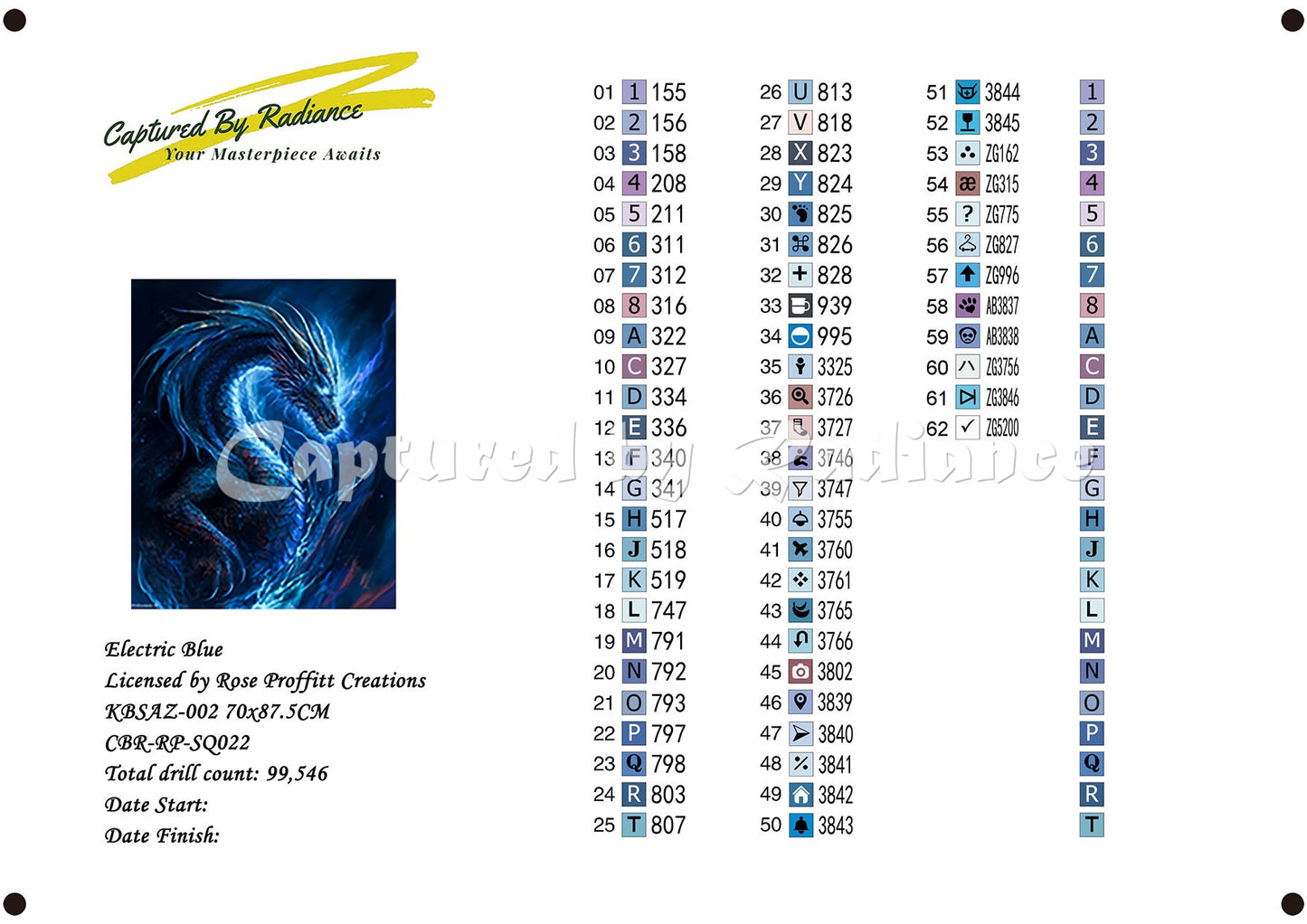 Electric Blue by Rose Proffitt Creations