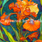 Nettie's Garden - Orange Iris 2 by RomantzArt