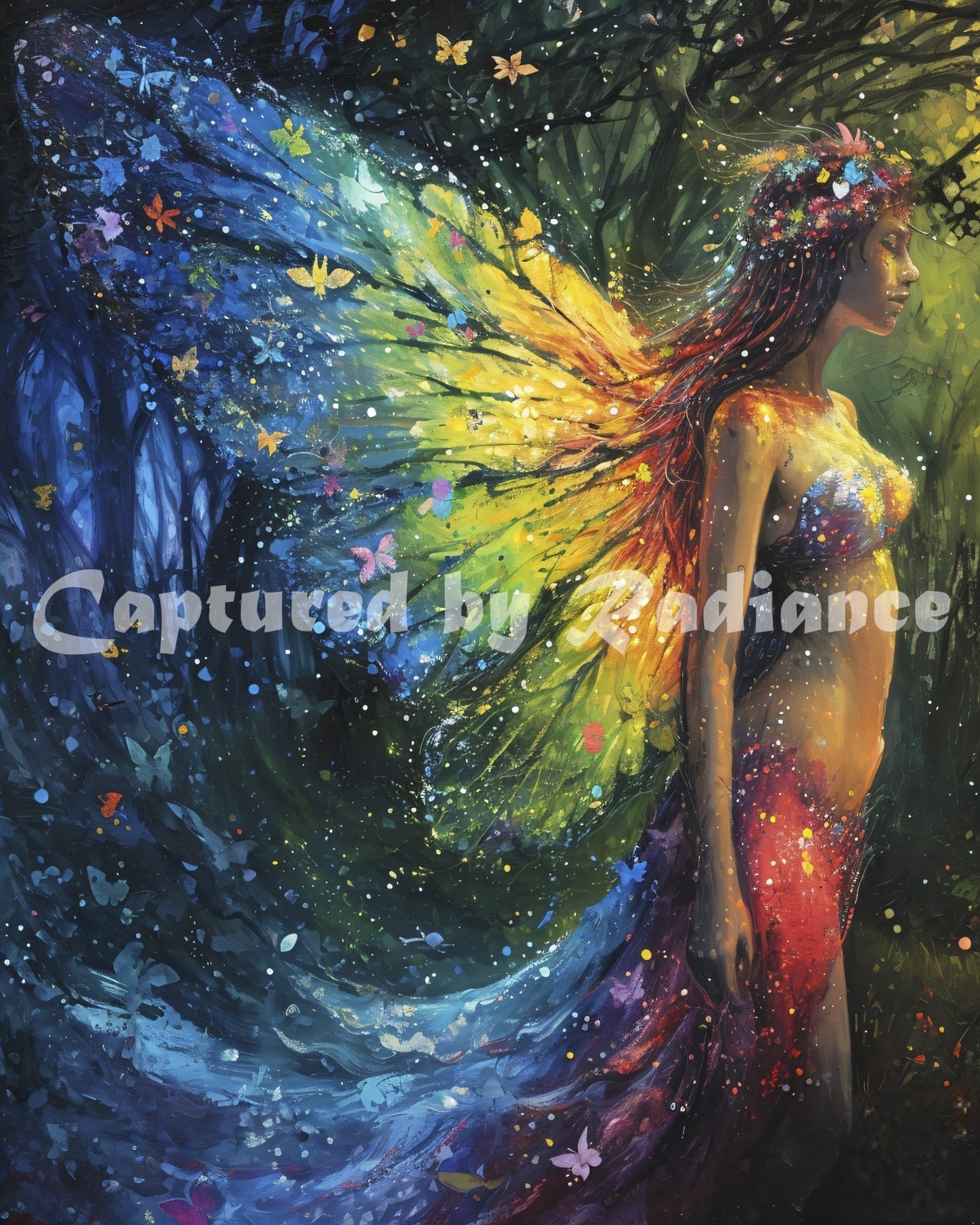 Rainbow Butterflies by Mikey Bergman