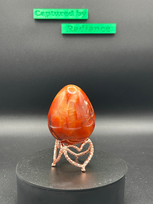 Carnelian Egg w/stand