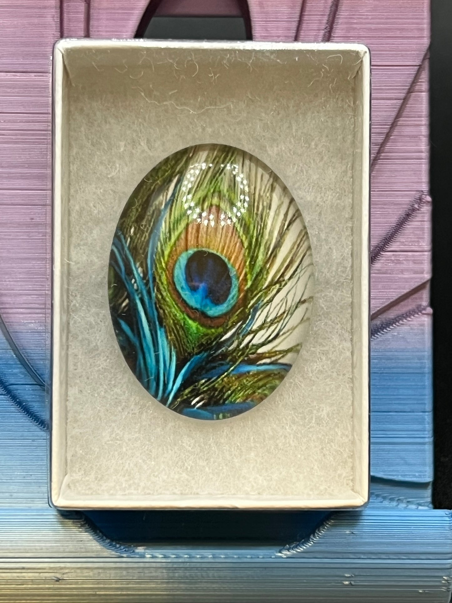 Peacock Eye Feather Coverminder