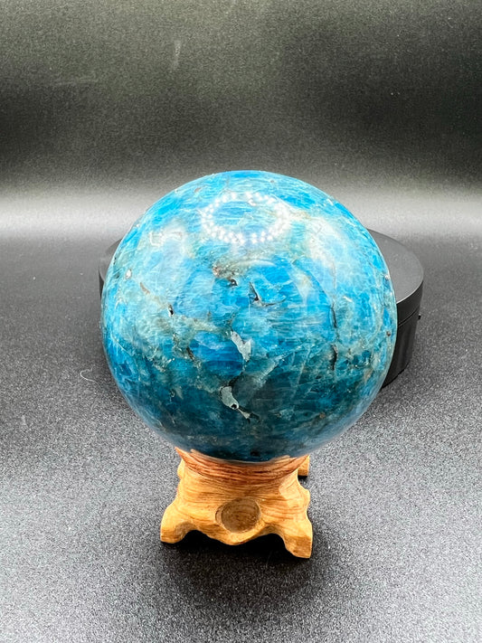 Blue Apatite Sphere