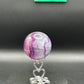 Silk Fluorite Sphere w/ stand